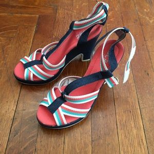 Size 8 1/2 Denim Sandled Heels